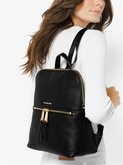 michael kors rhea slim medium backpack|mk rhea slim backpack.